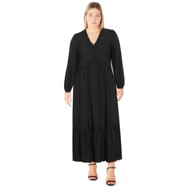 Imagem de City Chic Vestido feminino plus size - Journey, Preto, 46