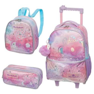 Imagem de Lilica Kit Mochila Infantil Rodinhas Lancheira e Estojo Coleção 2026 E