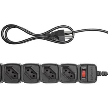 Imagem de Protetor Dps Intelbras Filtro De Linha 5 Tomadas Epe 205+ Bivolt Preto Microdisjuntor - 4824203