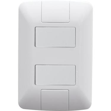 Imagem de Conjunto 4x2 com 1 Interruptor Simples 6 A 250 V e 1 Interruptor Paral
