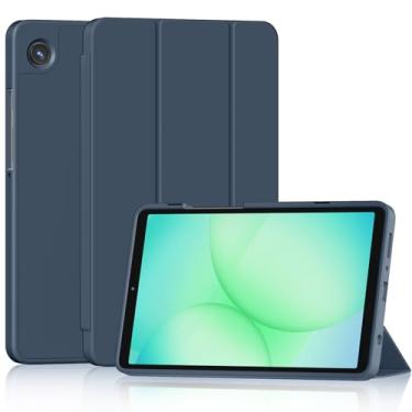 Imagem de Nova capa para Galaxy Tab A9+/A9 Plus 27.9 cm 2023, suporte de três dobras leve de ângulo duplo com capa traseira de TPU macio para tablet Tab A9 Plus (SM-X210/X216/X218), despertar/hibernar