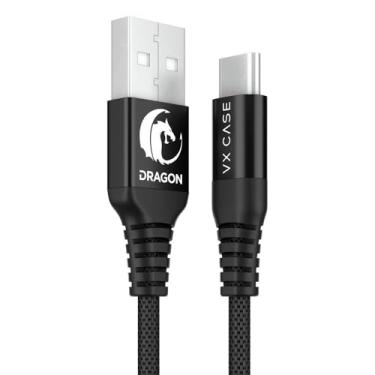 Imagem de Cabo Usb Tipo A/Tipo C Vx Case Dragon Preto