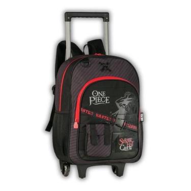 Imagem de Mochila Rodinhas Infantil One Piece Luffy Escolar Meninos - Clio Style