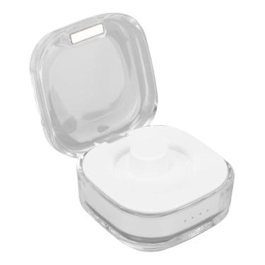 Imagem de GOWENIC Estojo de Carregamento de Anel Inteligente, Base de Carregador Portátil de Carregamento Rápido Magnético Tipo C Com Bateria de 200mAh Integrada para Anéis Inteligentes R02 R03 (Branca)