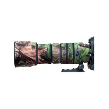 Imagem de COMEOXO Capa de lente para câmera Sigma 150-500 mm F/5-6.3 DG OS HSM camuflagem capa de proteção de lente (cor # camuflagem folha verde - à prova d'água) capa de chuva