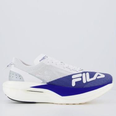 Imagem de Tênis Fila Racer Carbon 3 Branco e Azul, 40