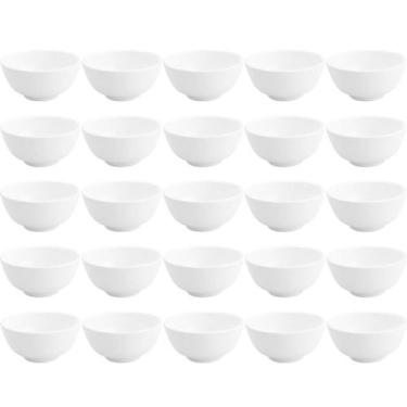 Imagem de Kit 25 Cumbucas de Porcelana Brancas 200ml para Restaurantes Bares Hot