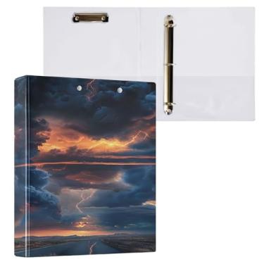 Imagem de CEBUGI A fichário Tornado com 3 anéis de 3 anéis comporta 200 folhas, pastas com 3 bolsos transparentes de PVC para escritório, 31,5 x 27 x 6 cm, 1 pacote