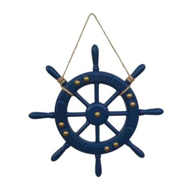 Imagem de Bothyi Decoração de Parede com de Barco, Tema Praiano, para Pendurar, em Madeira, Ideal para Festas de Piratas, Casa E Quarto, Azul profundo