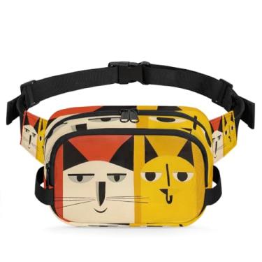 Imagem de Pochete retrô animal pássaro flor para mulheres e homens com alça ajustável bolsa de cinto bolsa transversal bolsa de peito bolsas de bumbum bolsa tiracolo, Cor 13