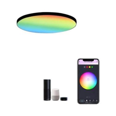 Imagem de Luz De Teto LED Inteligente Zigbee 3.0 24W RGBCW Regulável Controle Po