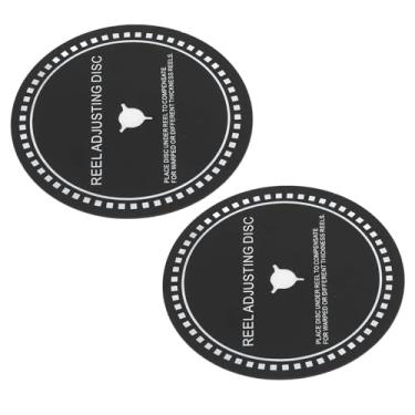Imagem de Cryfokt Disco de Ajuste de Carretel Espaçador HUB de Silicone para Studer Gravadores de Fita Carretel a 82 Mm de Diâmetro Preto 2 Unidades para Configuração de Home Theater (1,0 mm)