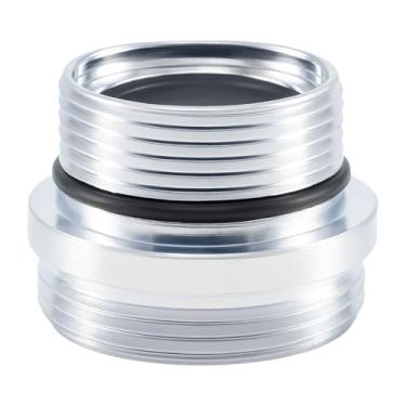 Imagem de XNTONG Adaptador aerador de torneira - rosca macho M18.5 para rosca macho M22, adaptador de torneira de latão, adequado para conexão de kit adaptador de torneira de cozinha, (M18,5-M22)