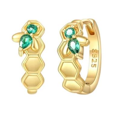 Imagem de Brincos De Pérola Clássicos Em Ouro 925 Para Mulheres, Elegantes Para 