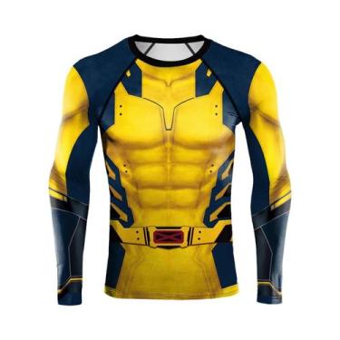 Imagem de Camisa De Compressão Masculina De Manga Longa Cosplay De Quadrinhos De