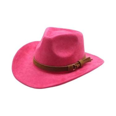 Imagem de Chapéu De Cowboy Ocidental Em Camurça Preta Para Homens E Mulheres, Es