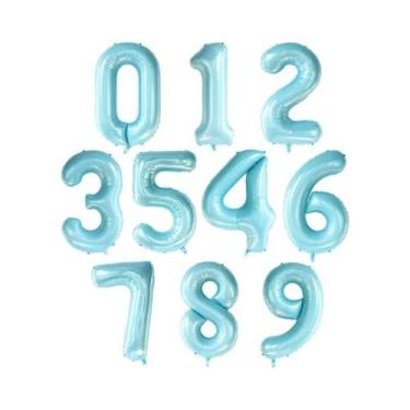 Imagem de Balões De Aniversário De Folha De 40 Polegadas 0-9 Balões De Número Co