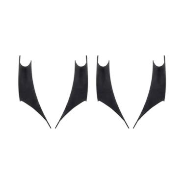 Imagem de 4 PCS Tampa da maçaneta da porta interna do carro compatível com BMW 3 4 Series F30 F30 F32 F34 F35 F36 2012 2013 2014 2015 2016 2017 Capa de apoio de braço(Black)