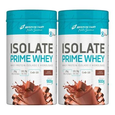 Imagem de Kit 2X Isolate Prime Whey - 900g Chocolate - BodyAction-Masculino