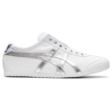 Imagem de Onitsuka Tiger Tênis feminino Mexico 66 1182A007, Branco, prata, 37/38 BR