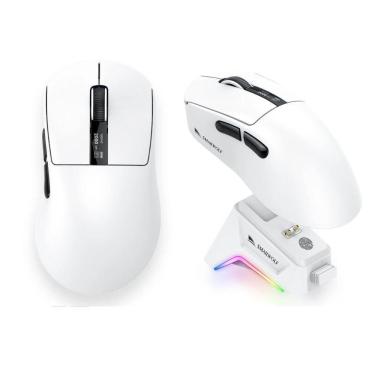 Imagem de Mouse Smailwolf M6 Paw3311 12000Dpi 1Khz Tri-Mode Branco