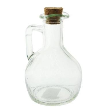 Imagem de Galheteiro de Vidro 180ml Tampa de Rolha - Tudo em Caixa - Genérico