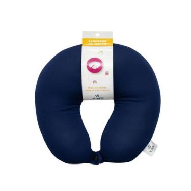 Imagem de Almofada De Pescoço Com Botão De Pressão Conforto Viagem Yin's Macia T