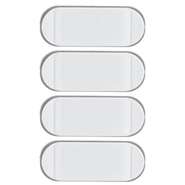 Imagem de Clipes de suporte de cabo Organizador de fio 4 unidades ABS de gerenciamento de cabo de montagem em parede para escritório doméstico Clipe de armazenamento enrolador de cabo