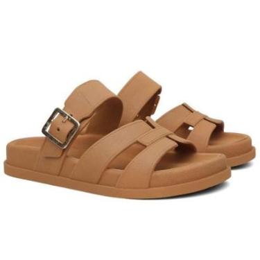 Imagem de Sandália Feminina Injetada Tiras em H com Fivela Design Clássico Confortável-Feminino