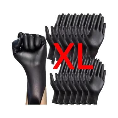 Imagem de Luvas Descartáveis Pretas Reforçadas E Duráveis Para Processamento De 