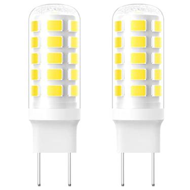 Imagem de Lâmpada LED G8 regulável, 120 V 50 W de substituição para exaustor de micro-ondas GE Over The Range, luz de fogão de cozinha/lâmpada de superfície, substitui WB08X10057, branco natural 4000K, pacote