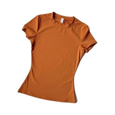 Imagem de Conjunto De Yoga Sem Costura Para Mulheres, Top Cropped De Manga Curta