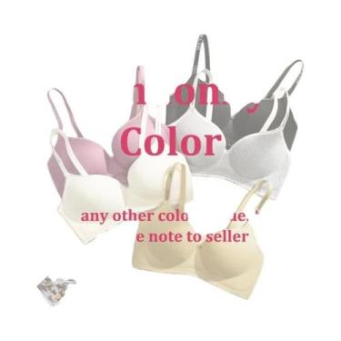 Imagem de Conjunto De Sutiã Push up Sem Costura Para Mulheres, Alças Com Letras 