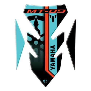 Imagem de Protetor Tanque Moto Yamaha Mt 09 Azul Piscina Cor Azul