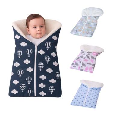 Imagem de Saco de Dormir Para Bebê Casulo Com Zíper Menino Menina - Varias Cores