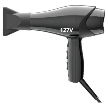 Imagem de Secador de Cabelo Profissional 2000W, 2 Velocidades e 3 Temperaturas, Jato de Ar Frio, Leve e Potente 127V