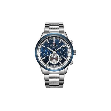 Imagem de Relógio Luxo Unissex à Prova D' Água Reward 81005 Casual 4