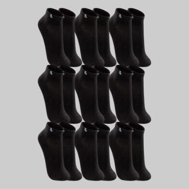 Imagem de Kit 9 Pares de Meias Lupo Cano Curto 03225-089, Preto, Preto, Preto, P