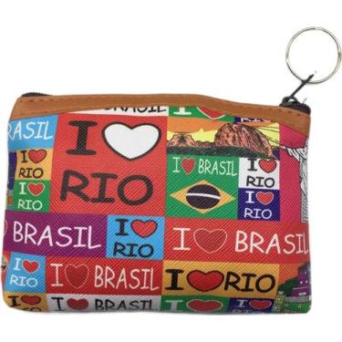 Imagem de Porta Moedas material sintético Lembrança do Rio De Janeiro Cristo Red
