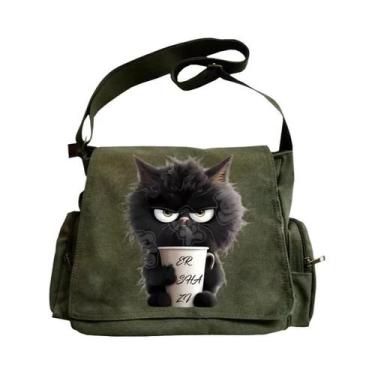 Imagem de Bolsa De Ombro Feminina De Grande Capacidade Em Lona Com Estampa De Ga