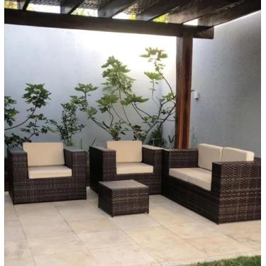 Imagem de Conjunto Sofa Poltronas Area Externa Interna Varanda Jardim - Varanda 
