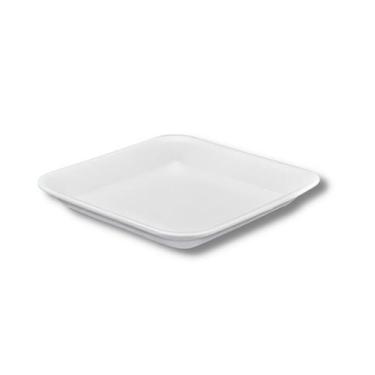 Imagem de TRL01 Bandeja de Isopor B1 (15x15x1,8cm.) P/ Frios e Alimentos C/ 400 