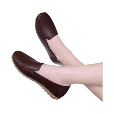 Imagem de Sapatos De Enfermagem Femininos Confortáveis Com Sola Plana Para Prima