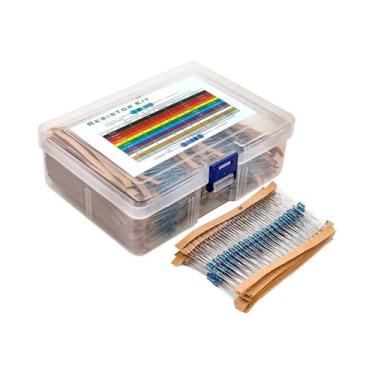 Imagem de Conjunto De Resistores De Filme Metálico 1% 600pcs De 10Ohm a 1M Ohm 1