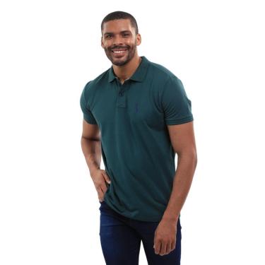Imagem de Camisa Polo Masculina Piquet Algodão Casual