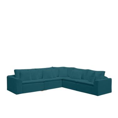 Imagem de Sofá Modular Rivieira 280cm Linho - Meu Estofado