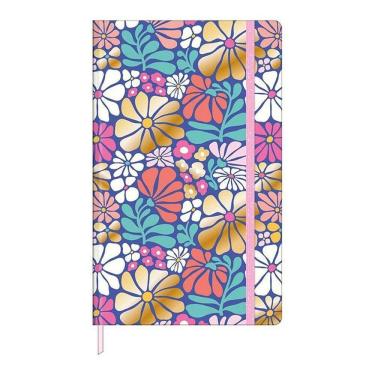 Imagem de Caderno sem Pauta Fitto Trend Sketchbook Costurado 80 Folhas Flores - Tilibra