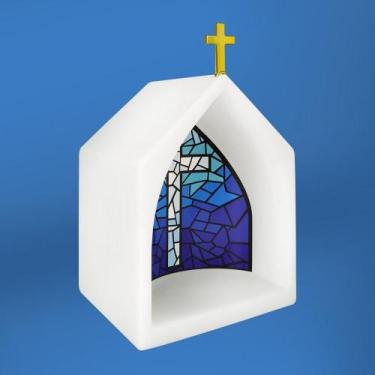 Imagem de Oratório Iluminado Vitral - Desembrulha