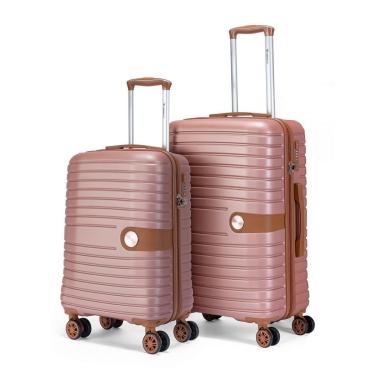 Imagem de Kit 2 Malas De Viagem Anac Puxador Rodinha 360 Bordo Cadeado TSA-Unissex