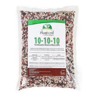 Imagem de Adubo Fertilizante Plantfertil NPK 10-10-10  1kg